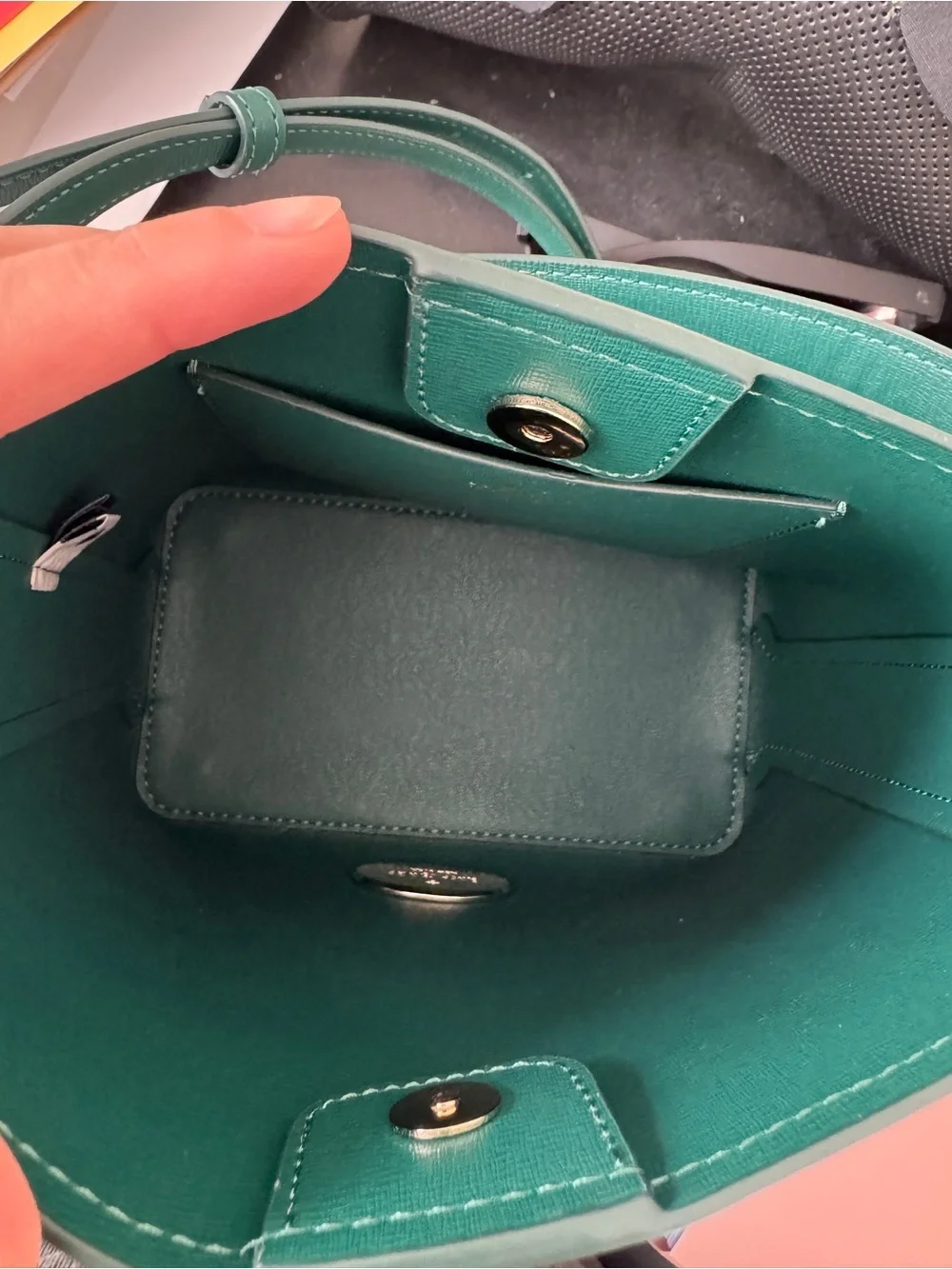 kate spade Cream Crossbody with Dark Green Tropical Leaf Print
